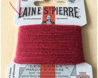 St. Pierre 456 Burgundy wool yarn