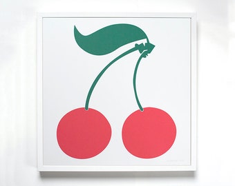 Framed - Cherries - custom framing