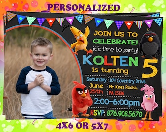Angry Birds Invitation, Angry Birds Birthday Invitation, Angry Birds, Angry Birds Printable, Angry Birds Birthday Card, Angry Birds Invites