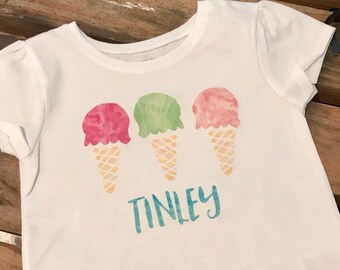 Ice Cream Cones with name