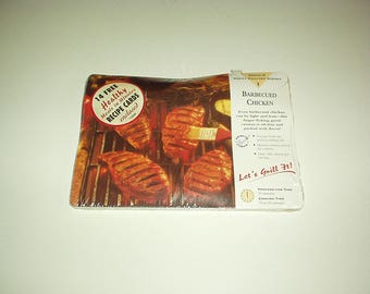 1980's Healthy Meals in Minutes RECIPES CARDS 14-count Winning Quick Recipes & Ideas (Barbecues Chicken, Brownies+) New, Sealed, Rare