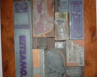 print block picture, wooden print block art framed, Folk art, interior design