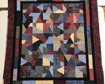 Flannel Scrap Crazy Quilt