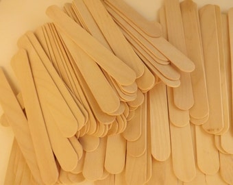 100 ct Jumbo Popsicle Sticks / Craft Sticks / Tongue Depressors 6" x 11/16"