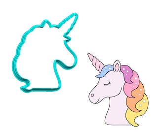 Unicorn Head Cookie Cutter
