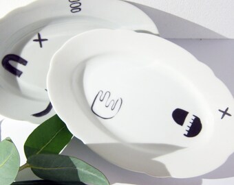 Brush Strokes Porcelain Stickers