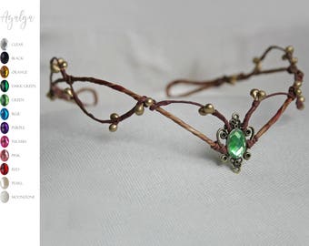 Woodland elf tiara - elven headpiece - fairy crown- statement jewelry