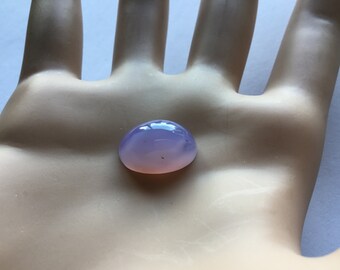 1 HOLLEY BLUE Agate Cabochon, High Dome Oval, 15x9x7, A grade.Cut in USA