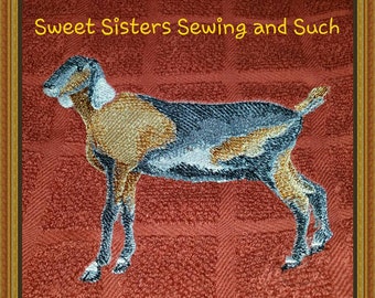 Nubian goat kitchen towel