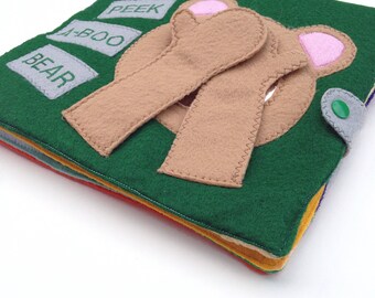 One year old quiet book - felt book - 2 year old quiet book - 2nd birthday gift - sensory toy - learning book - learning activity - busybook