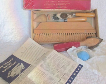 Vintage Wards Montgamery Wall Papering Kit SALE
