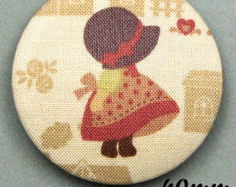 Fabric - Sunbonnet - covered button Sunbonnet Sue (40-08)