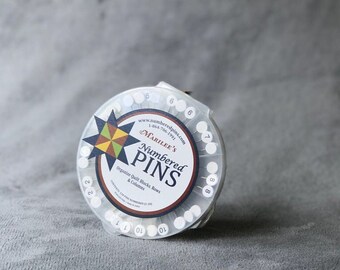 Numbered Straight Pins