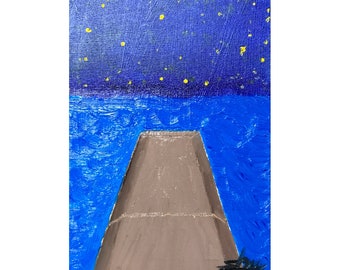 The night sky I looked up