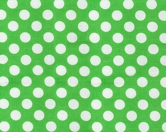Green Polka Dot -Ta Dot Fabric by Michael Miller
