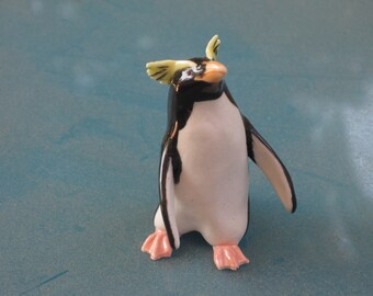 Rock Hopper Penguin made of clay