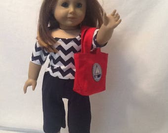 Nautical Boating Outfit with Bag