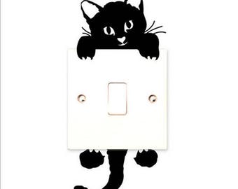 1 cat Sticker for switch or outlet