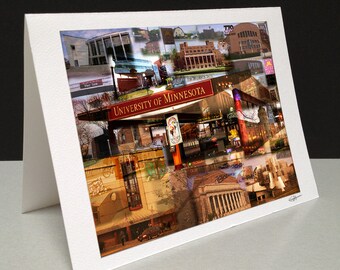 Ski-U-Mah 5 x 7 Greeting Card - University of Minnesota - Twin Cities, Minneapolis MN