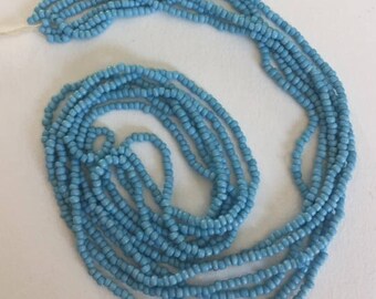 Vintage European Micro Seed Beads - BLUE
