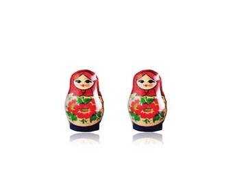 Matryoshka Doll Earrings - Russian Nesting Doll Stud Earrings - Babushka Doll Earrings - Babushka Nesting Doll - Surgical Steel Studs