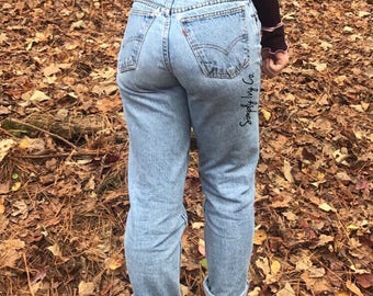 Levi's Jeans - Vintage Levi's Jeans - Wedgie Jeans -High Waisted Levi Jeans - Mom Jeans - Boyfriend Jeans- 501 Levi's Jeans