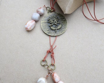 Jasper Pendant Latiat,Gemstone Pendant Lariat, Gemstone Necklace, Edinburgh Jewellery Designer, Gemstone to Glamour Jewellery, U.K.