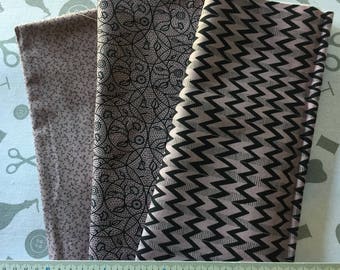 set pink patchwork Ghastlies by Alexander Henry Fabrics Family fabrics