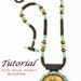 Beaded Necklace Tutorial with Seed Beads and Crystals Artful Mosaic Necklace Tutorial Digital Download by Ezartesa