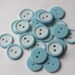 20 40 POWDER BLUE WHITE Quality Buttons Shirt Sewing Craft 16 mm wide