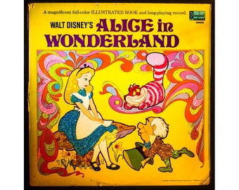 Glittered Alice in Wonderland Album (yellow)
