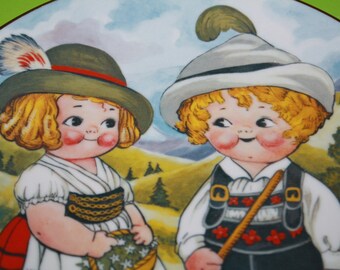 Dolly Dingle Plate Grace Drayton World Traveler Plate Dolly Visits Germany House of Global Art