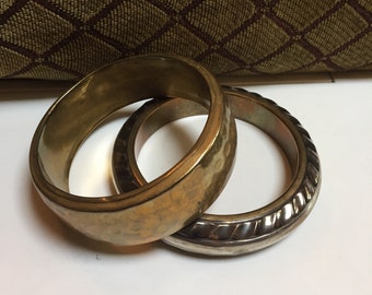 Pair of Brass Bangle Bracelets
