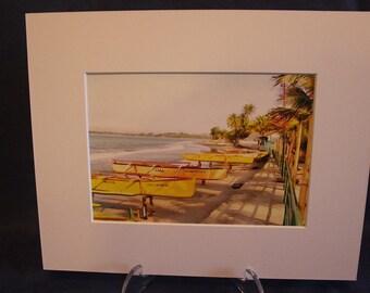 Digital Painting Beach Front