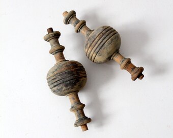 antique wood balusters, architectural pieces, turned spindles