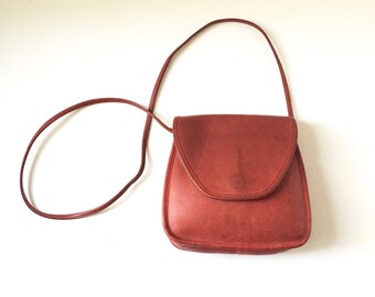 Vintage Red Leather COACH Lindsay Bag