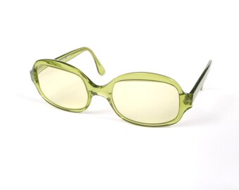 Vintage Frederic Beausoleil Eyeglasses - Sunglasses Green Tint - Made In France Paris - Green Eyewear
