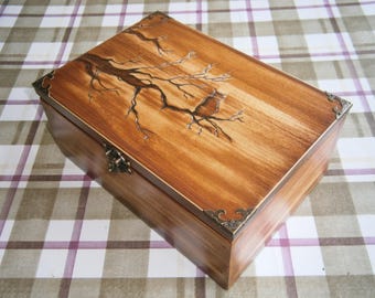 Keepsake box hand carved