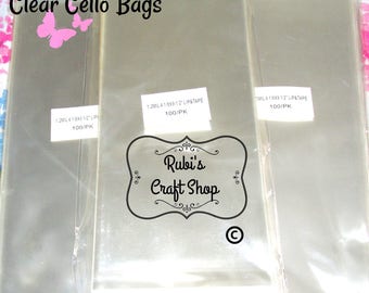 100 Clear Cello Bags 4 1/8 X 9.5-Resealable Clear Bags-Clear Packaging Bags-Lip & Tape Self Seal-Self Adhesive-Party Favor Bags - Favor Bags