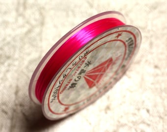 Coil 10 m - 0.8 - 1 mm elastic pink neon Fuchsia 4558550014146