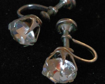 Vintage and Sparkly Rhinestone Earrings