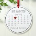 Engagement Ornament, Engagement Gift, Engagement Gifts Wedding Gift Calendar Personalized Ornament She Said Yes! IBO2FS enco1