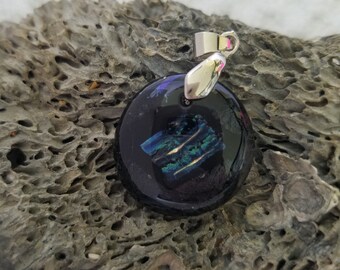 Mariana Trench Dichroic Glass Pendant