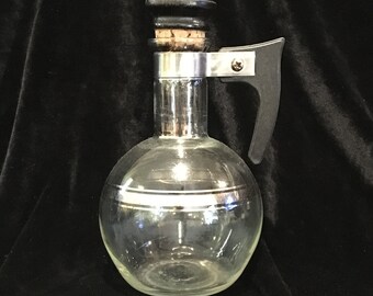 Vintage Individual Coffee Carafe - The Carafette - Inland Glass - Heat-Proof Glass with Platinum