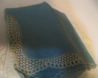 beautiful blue hanky