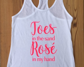 Toes in the Sand Racerback Tank