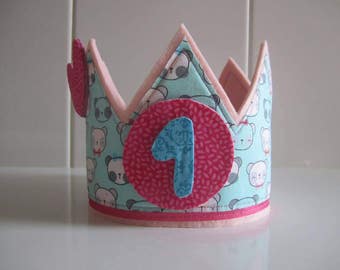 Corona de aniversario - Corona cumpleaños - Regalo niña - Corona personalizada - Happy birthday - Regalo de aniversario