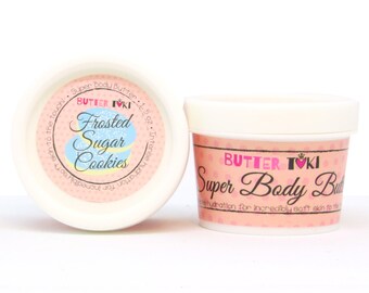 FROSTED SUGAR COOKIES Super Body Butter 1.5 oz - Vegan Whipped Body Butter - Shea Butter - Cocoa Butter - Macadamia Butter - Mango Butter