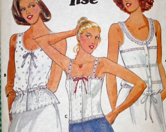 Vintage,1970s, Sewing Pattern, Butterick 5992, Jane Tise, 1970s Pattern, Misses', Tops, Misses' Size 8, Bust 31 1/2" OLD2NEWMEMORIES