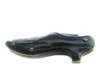 EXCEPTIONAL and RARE miniature knife-shaped shoe